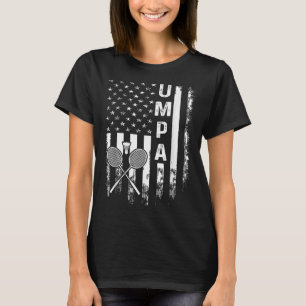 T-shirt Drapeau américain de Badminton Umpa Noël vintage X