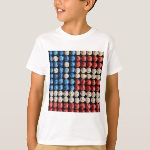 T-shirt Drapeau américain de baseball