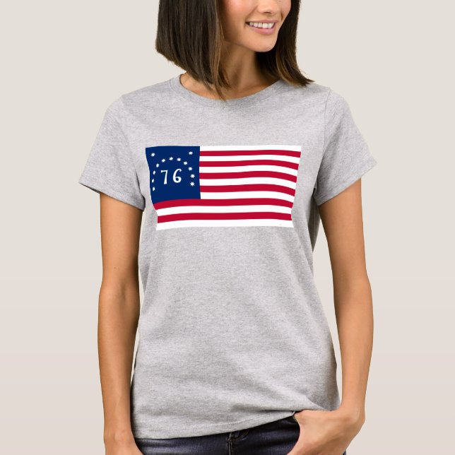 T-shirt Drapeau américain de Bennington (Devant)