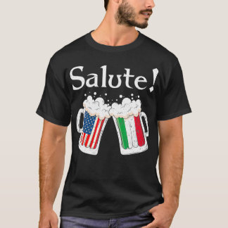 T-shirt Drapeau américain de bière toast à la bière italie