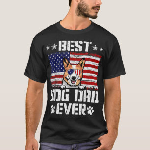 T-shirt Drapeau américain de Corgi 4e de