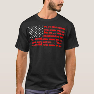 T-shirt Drapeau Américain De Formation Pour Ingénieur De T