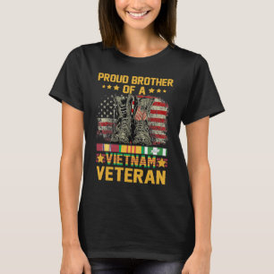 T-shirt Drapeau américain de frère fier d'un vétéran du Vi