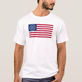 T-shirt Drapeau américain de III %