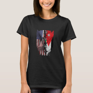 T-shirt Drapeau américain de Jordanie en croissance racine