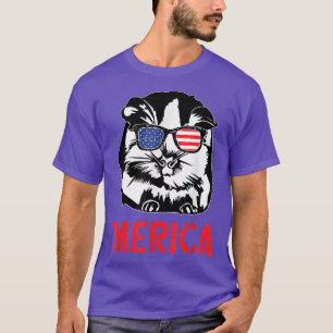 T-shirt Drapeau américain de la 4 juillet de la Guinée de 