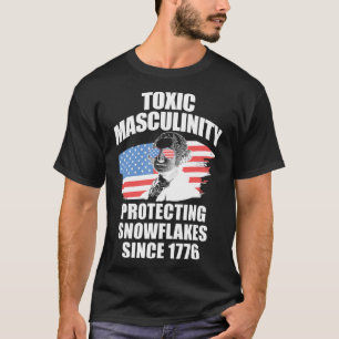 T-shirt Drapeau américain de la masculinité toxique républ