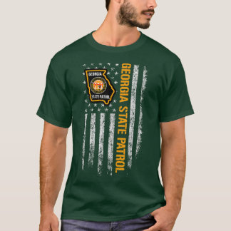 T-shirt Drapeau américain de la patrouille d'État de Géorg