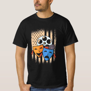 T-shirt Drapeau américain de l'acteur de théâtre