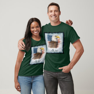 T-shirt Drapeau américain de l'armée et aigle