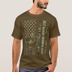 T-shirt Drapeau américain des Mens Meilleur Buckin Grandp
