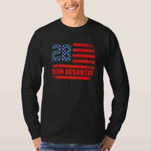 T-shirt Drapeau américain DeSantis 2028 Drapeau USA