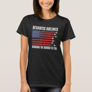 T-shirt Drapeau américain DeSantis Airlines_1