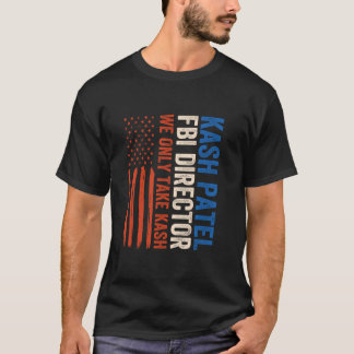 T-shirt Drapeau américain directeur du FBI Kash Patel vint