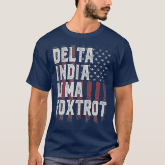 T-shirt Drapeau américain Drapeau américain Drapeau papa H