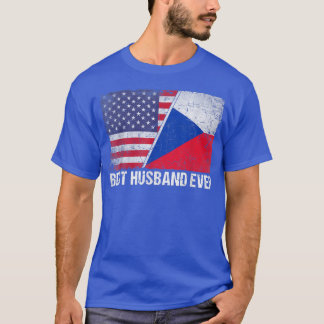 T-shirt Drapeau américain & Drapeau de la République tchèq
