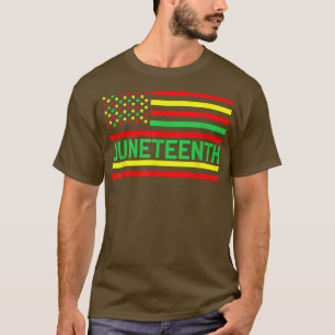T-shirt Drapeau américain Drapeau noir Jour historique Lib