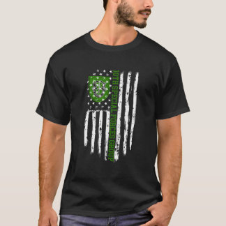 T-shirt Drapeau Américain Du 10E Groupe Des Forces Spécial