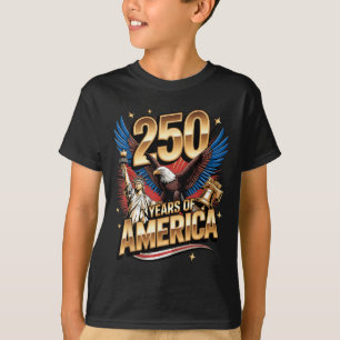 T-shirt Drapeau américain du 250e anniversaire des États-U