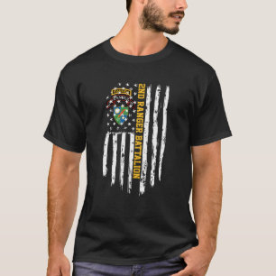 T-shirt Drapeau américain du 2e Bataillon des Rangers
