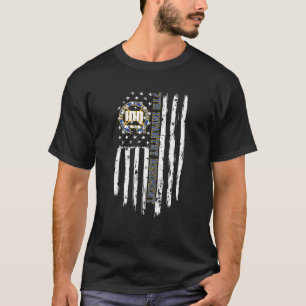 T-shirt Drapeau Américain Du 7E Régiment D'Infanterie
