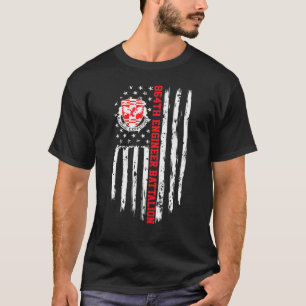 T-shirt Drapeau américain du 864e bataillon du génie