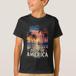 T-shirt Drapeau Américain Du Golfe Des Etats-Unis Est 2025