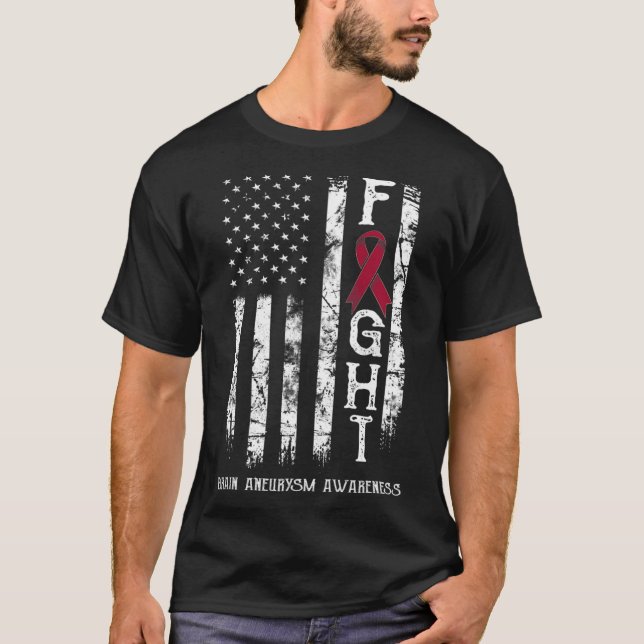 T-shirt Drapeau américain du guerrier de l'athéisme cérébr (Devant)