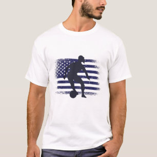 T-shirt Drapeau américain du maillot de football américain