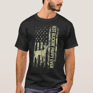 T-shirt Drapeau américain du meilleur Buckin' Pappy Ever C