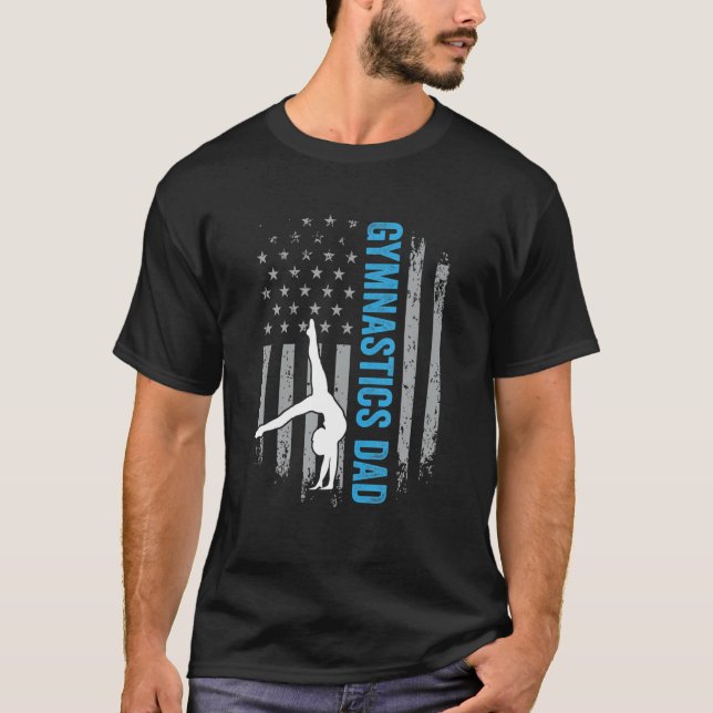 T-shirt Drapeau américain du père de la gymnastique (Devant)