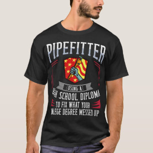 T-shirt Drapeau américain du pluviomètre à vapeur