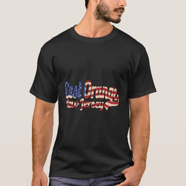 T-shirt Drapeau américain East Orange City New Jersey (Devant)