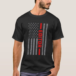 T-shirt Drapeau américain Éditeur Drapeau US Vintage pour