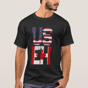 T-shirt Drapeau américain EH - Amérique Canada