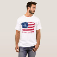 T-shirt drapeau américain en détresse