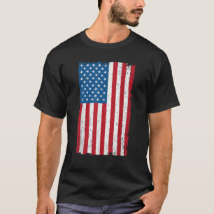 T-shirt Drapeau américain en détresse