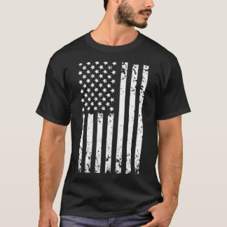 T-shirt Drapeau américain en détresse 4 juillet Patri Vint
