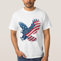 Drapeau américain en forme d'aigle