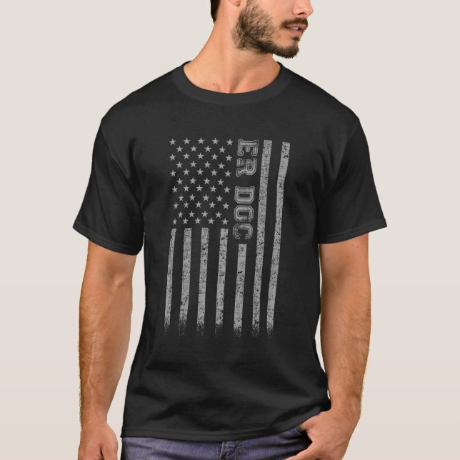 T-shirt Drapeau américain Er Doc (Devant)