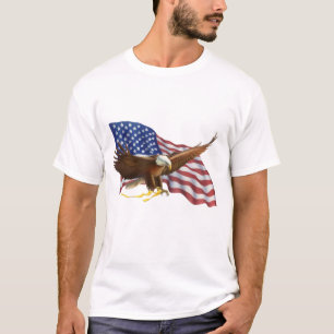 T-shirt Drapeau américain et aigle