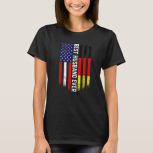 T-shirt Drapeau américain et drapeau allemand Meilleur Mar