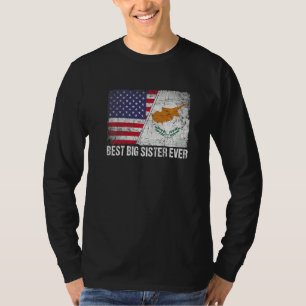 T-shirt Drapeau américain et drapeau chypriote Meilleure g