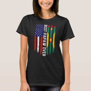 T-shirt Drapeau américain et drapeau de la Grenade Meilleu