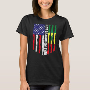 T-shirt Drapeau américain et drapeau du Sénégal Meilleur G