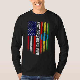 T-shirt Drapeau américain et drapeau éthiopien Meilleure a