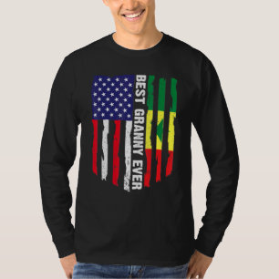 T-shirt Drapeau américain et drapeau sénégalais Meilleur g