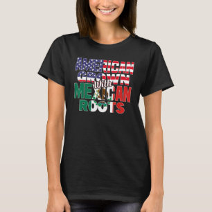 T-shirt Drapeau américain et mexicain RACINES MEXICAINES M