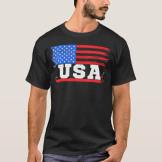 T-shirt Drapeau américain États-Unis 4 juillet Amérique pa
