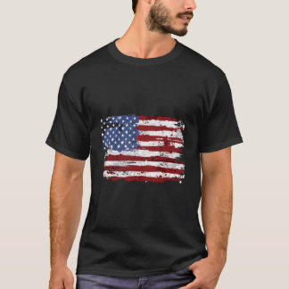 T-shirt Drapeau Américain États-Unis D'Amérique US 4E